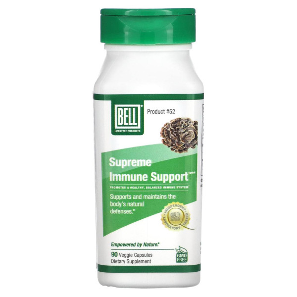 Підтримка імунної системи, Supreme Immune Support, Bell Lifestyle, першорядна, 500 мг, 90 капсул