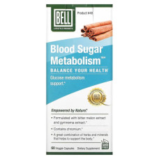 Підтримка метаболізму глюкози, Bell Lifestyle Blood Sugar Metabolism, 60 рослинних капсул