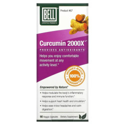 Куркумін 2000X, Curcumin 2000X Bell Lifestyle, 90 рослинних капсул