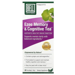 Підтримка розумових здібностей та пам'яті 30 г, Bell Lifestyle Ezee Memory & Cognitive Tea, 20 чайних пакетиків