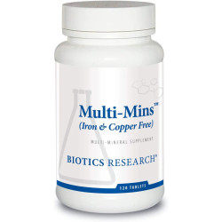 Минеральный комплекс, без железа и меди, Biotics Research Multi-Mins, 120 таблеток