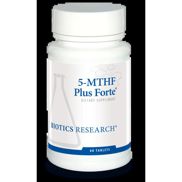 Фолат, 5-MTHF Plus Forte, Biotics Research, 60 таблеток