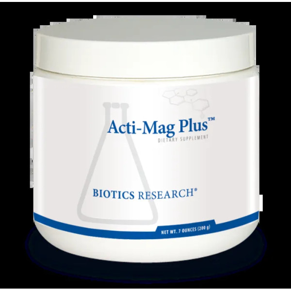 Магнієвий комплекс з вітамінами групи B, Acti-Mag Plus, Biotics Research, 200 гр