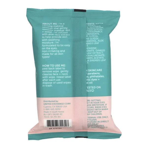 Серветки для обличчя з алое для зняття макіяжу, Aloe Makeup Remover Facial Wipes, Nu-Pore, 24 вологих серветок