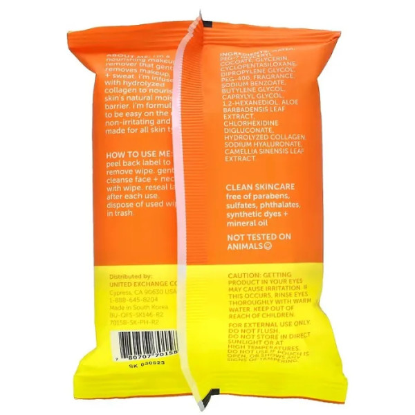 Вологі серветки з колагенової есенцією, Collagen Essence Towelettes, Nu-Pore, 25 серветок