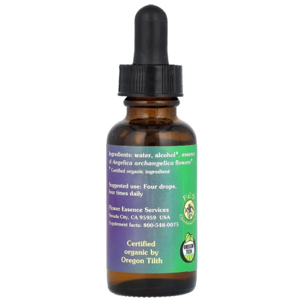 Дудник, Angelica, Flower Essence Services, квіткова есенція, 30 мл