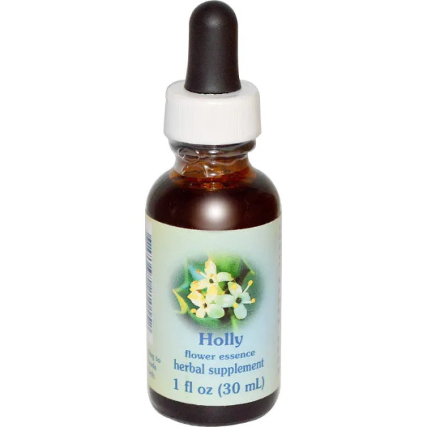 Настоянка Гостролист, Holly, Flower Essence Services, квіткова есенція, 30 мл.