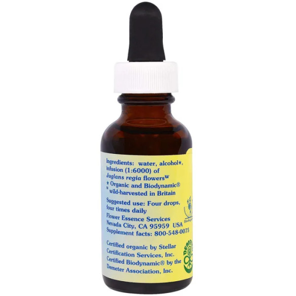 Настой цветов грецкого ореха, Walnut, Flower Essence Services, цветочная эссенция, 30 мл.