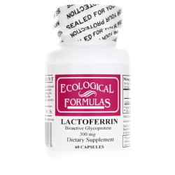 Лактоферрин 300 мг поддержка иммунитета, Ecological Formulas Lactoferrin, 60 капсул