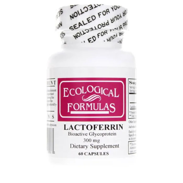 Лактоферин, підтримка імунітету, Lactoferrin, Ecological Formulas, 300 мг, 60 капсул