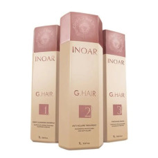 Кератиновий комплекс, Inoar Keratin complex Inoar G-Hair Premium, 3x1000 мл