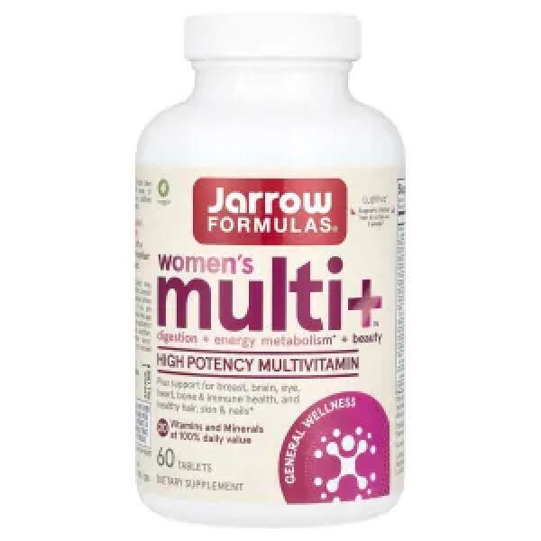 Мультивітаміни для жінок, Women's Multi+™, Jarrow Formulas, 60 таблеток