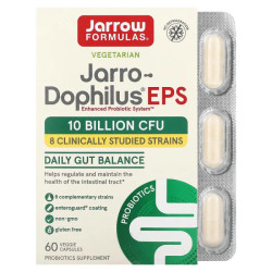 Пробиотики 10 млрд, Jarrow Formulas Jarro-Dophilus EPS, 60 растительных капсул