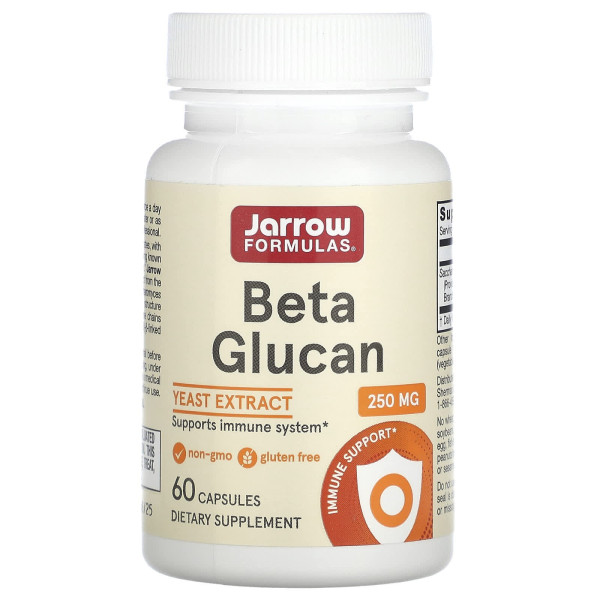 Бета глюкан, Beta Glucan, Jarrow Formulas, імунна підтримка, 60 капсул