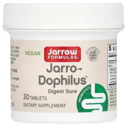 Пробиотик веган с пищеварительными ферментами, Vegan Jarro-Dophilus Jarrow Formulas, 30 таблеток, 5 млрд КОЕ