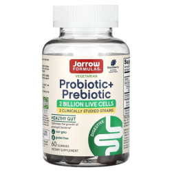Пробіотик з пребіотиком, Jarrow Formulas Probiotic + Prebiotic, ожина, 2 млрд, 60 жувальних цукерок