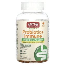 Пробиотик жевательные, вкус апельсина, Jarrow Formulas Probiotic + Immune, 90 жевательных конфет