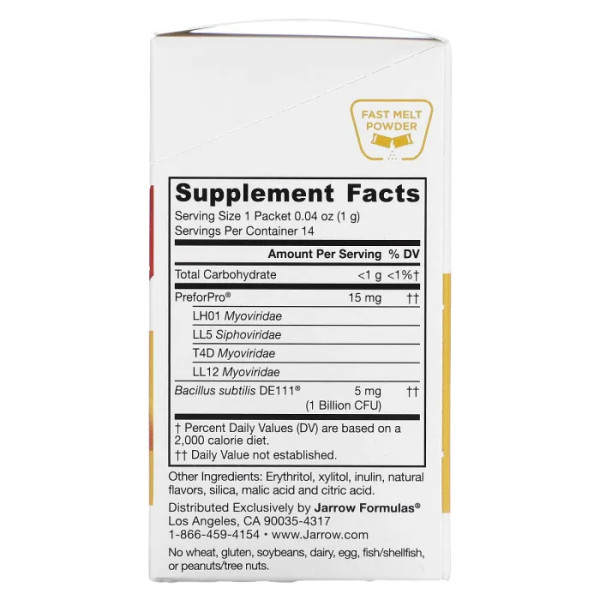 Зміцнення імунітету, On-The-Go Immune Booster, Jarrow Formulas, смак апельсина, 14 пакетиків по 1 г кожен