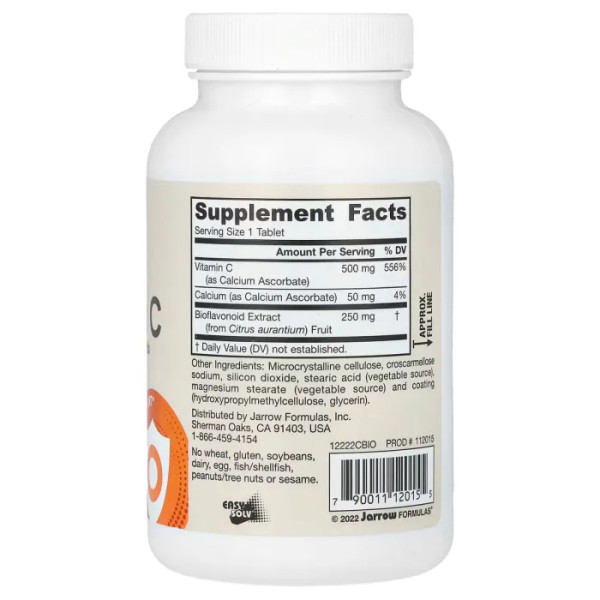 Витамин С, Vitamin C, Jarrow Formulas, 750 мг, 100 таблеток