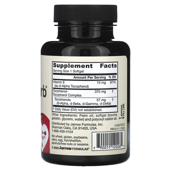 Вітамін Е і токотрінол, Tocotrienols and Vitamin E, Jarrow Formulas, 60 капсул