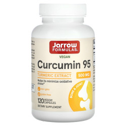 Куркумін 500 мг, Jarrow Formulas Curcumin 95, 120 капсул