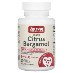 Цитрус бергамот 500 мг, Jarrow Formulas Citrus Bergamot, 60 капсул.