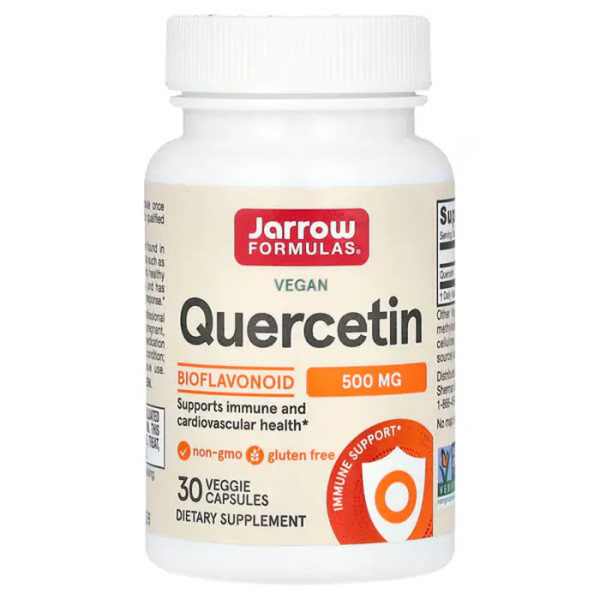 Кверцетин, Quercetin, Jarrow Formulas, 500 мг, 30 вегетаріанських капсул