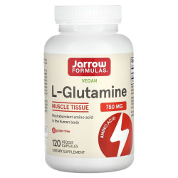 Глутамин, Jarrow Formulas L-Glutamine, 750 мг, 120 капсул