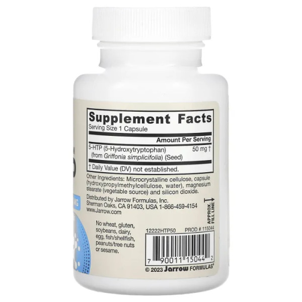 5-НТР, окситриптан, Jarrow Formulas, 50 мг, 90 капсул
