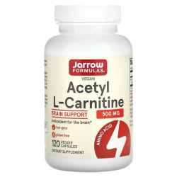 Ацетилкарнитин, Jarrow Formulas Acetyl L-Carnitine, 500 мг, 120 капсул