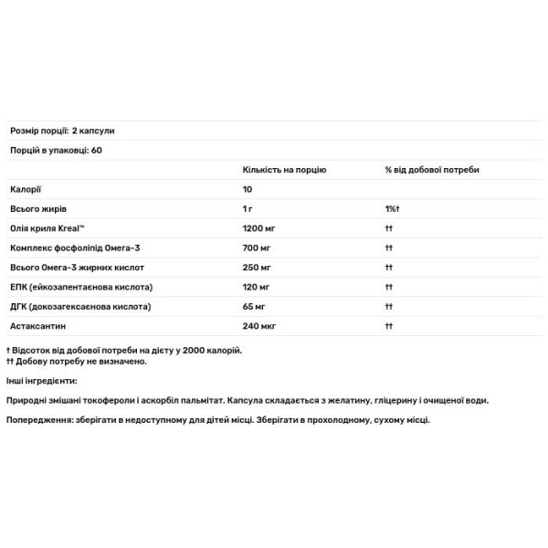 Масло криля, Krill Oil, Jarrow Formulas, 300 мг, 120 гелевих капсул