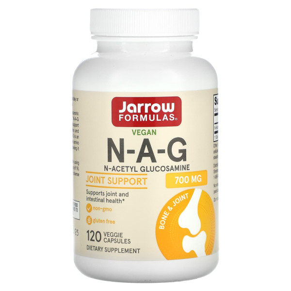 Ацетилглюкозамін, NAG, Jarrow Formulas, 700 мг, 120 капсул