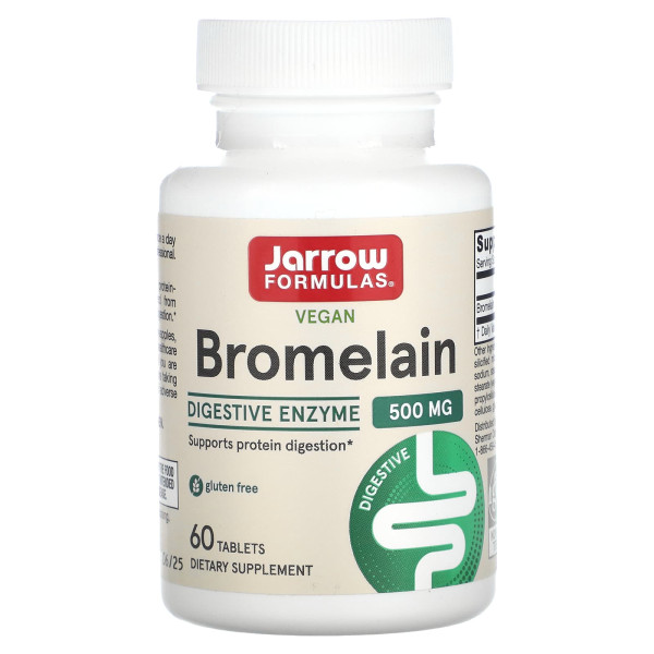 Бромелайн, Bromelain, Jarrow Formulas 1000 ДДУ, 60 таблеток