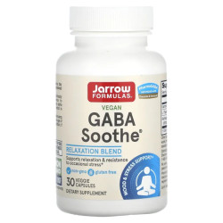 ГАМК, Jarrow Formulas GABA Soothe, 30 капсул