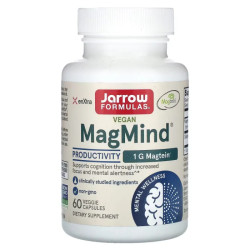 Поддержка когнитивных функций, Jarrow Formulas Vegan MagMind Productivity, 60 капсул