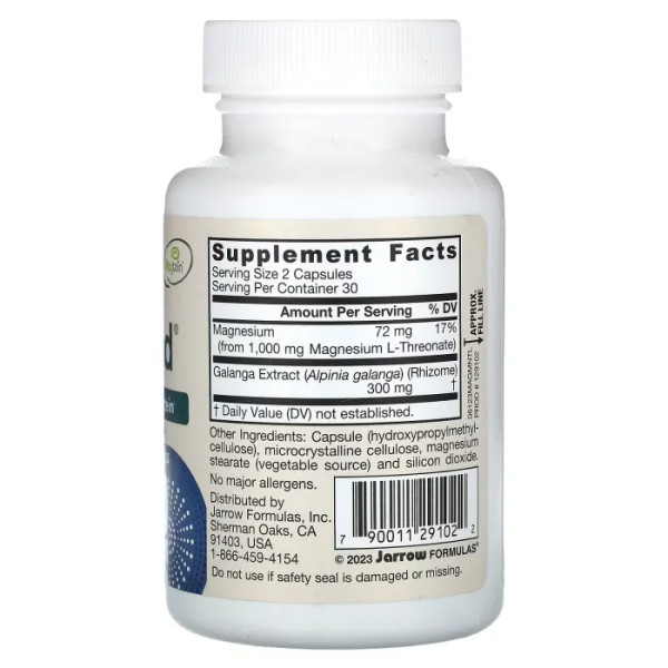 Підтримка когнітивних функцій, Vegan MagMind, Productivity, Jarrow Formulas, 60 капсул