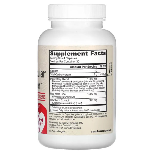 Оптимізатор серцево-судинної системи, Cardiovascular Optimizer, Jarrow Formulas, 120 вегетаріанських капсул