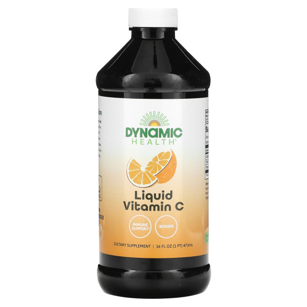 Вітамін С, цитрусовий аромат, Liquid Vitamin C, Dynamic Health, рідкий, 1000 мг, 473 мл