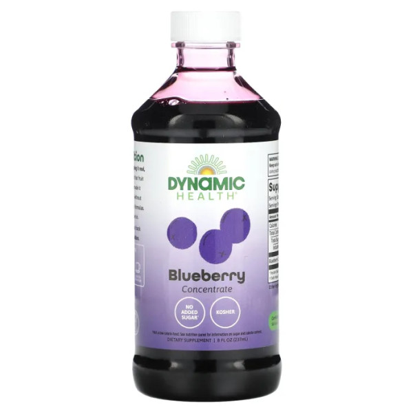 Концентрат чорниці, Blueberry Concentrate, Dynamic Health, 237 мл