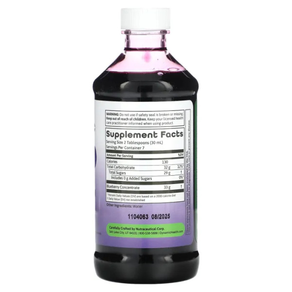 Концентрат чорниці, Blueberry Concentrate, Dynamic Health, 237 мл