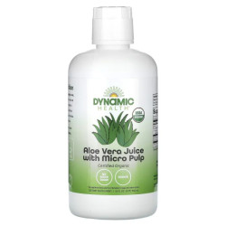 Сік алое віра, Dynamic Health Aloe Vera Juice, органік, без смаку, 946 мл
