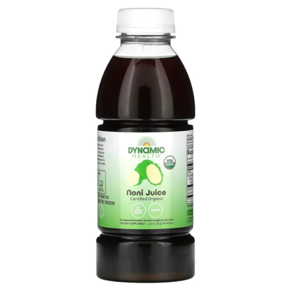 Сік ноні, Organic Noni Juice, Dynamic Health, органік, 473 мл