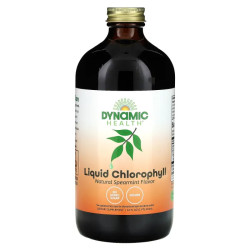Жидкий хлорофилл, Dynamic Health Laboratories Liquid Chlorophyll, мятный вкус, 100 мг, 473 мл