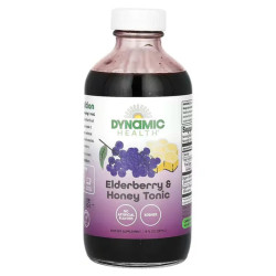 Тонік бузина та мед, Dynamic Health Elderberry & Honey Tonic, 237 мл