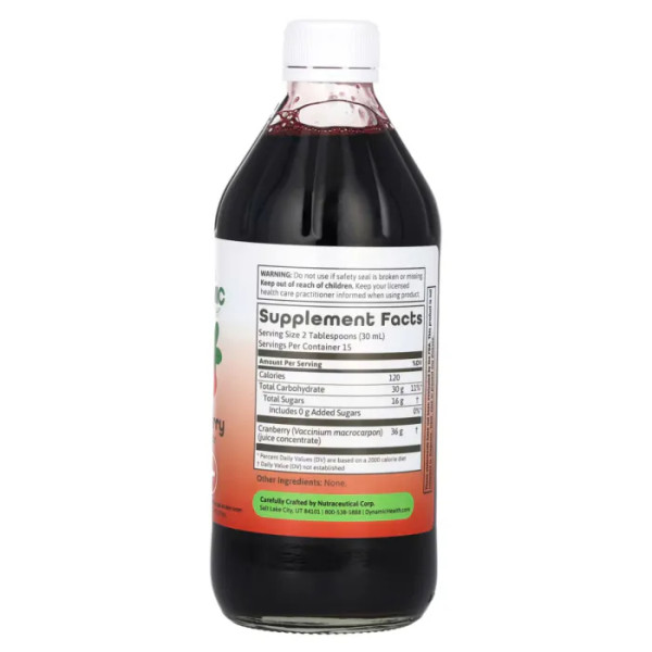 Концентрат журавлини, Cranberry Concentrate, Dynamic Health, 473 мл