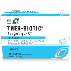 Пробіотик для підтримки настрою, порошок, Klaire Labs Mood Probiotic Target gb-X, 5 млрд КУО, 30 пакетиків