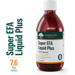Незаменимые жирные кислоты с растительными стеролами, апельсиновый вкус, Genestra Brands Super EFA Liquid Plus, 225 мл