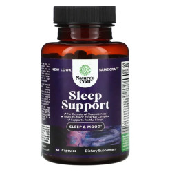 Поддержка сна, Nature's Craft Sleep Support, 60 капсул