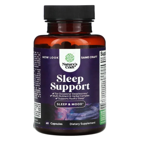 Підтримка сну, Sleep Support, Nature's Craft, 60 капсул