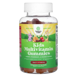 Мультивитамины для детей, Nature's Craft Kids Multivitamin Gummies, вкус вишня клубника и апельсин 90 жевательных таблеток